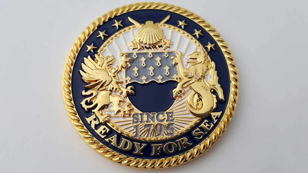 Navy Supply Corps Challenge Coin Front