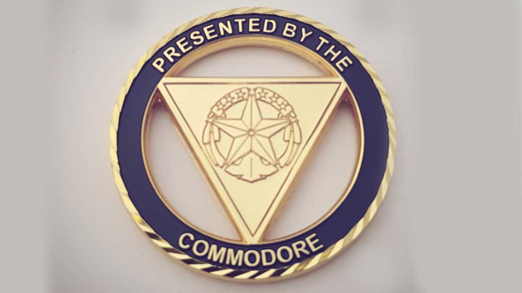 Commodore Command Challenge Coin Front