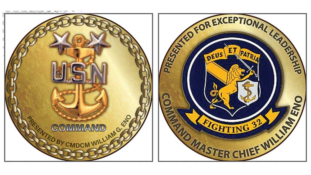 Navy Chief Challenge coins