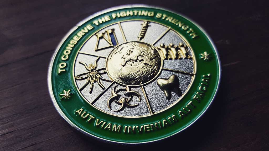 Army Challenge Coin Back