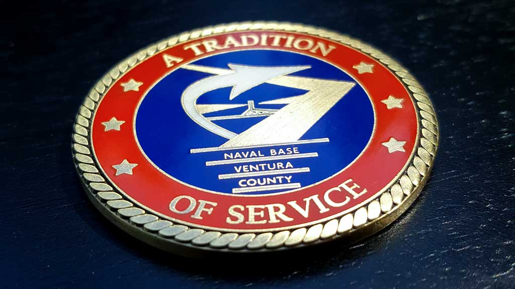 supply corps challenge coin front
