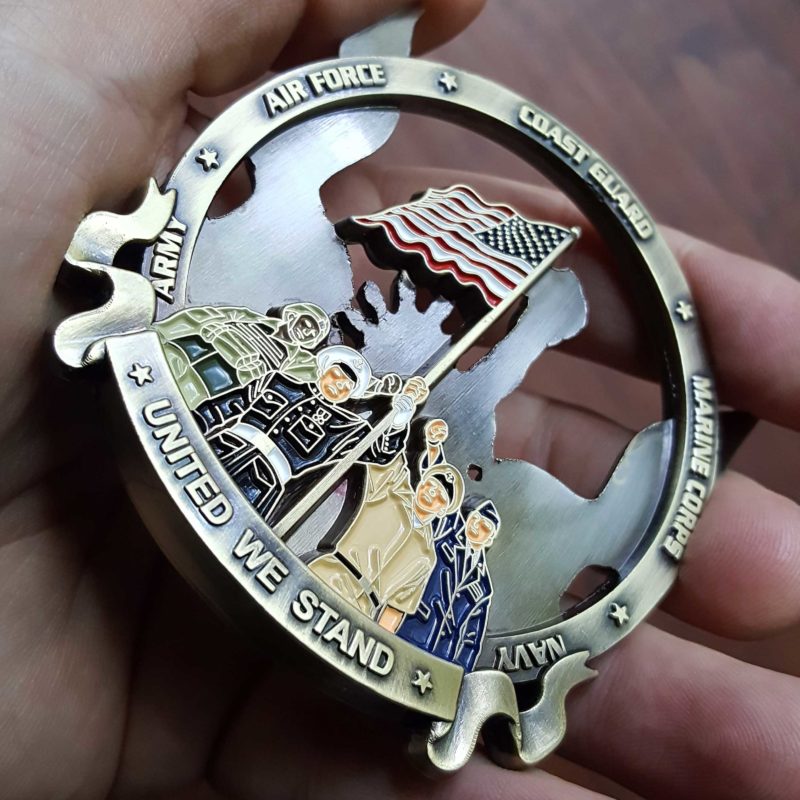 liberty stand up america challenge coin back 1