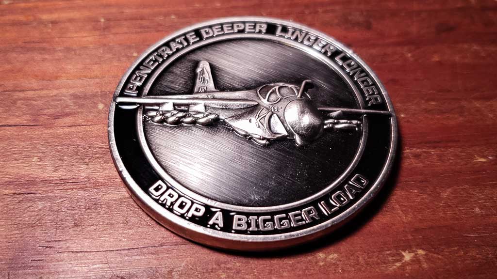 VMA Marine Challenge Coin back