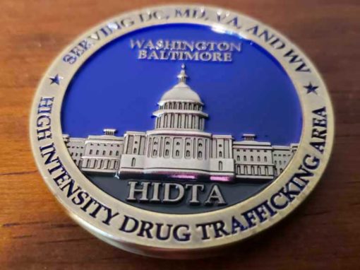 Drug Traffic Challenge Coins