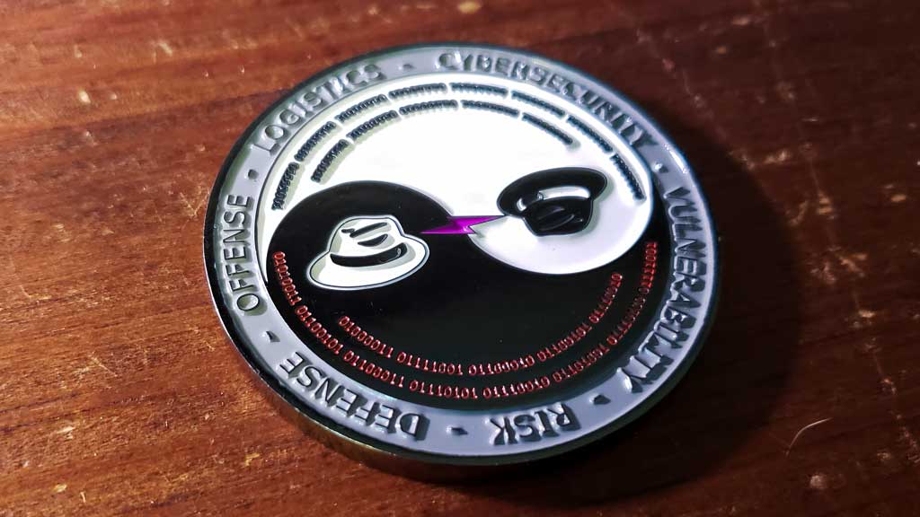 security challenge coin back