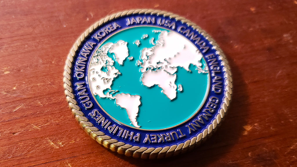 F&AM challenge coin back