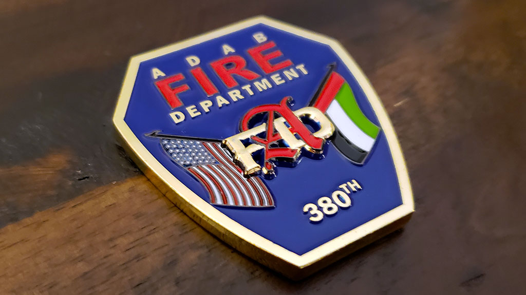 adab fire challenge coin front