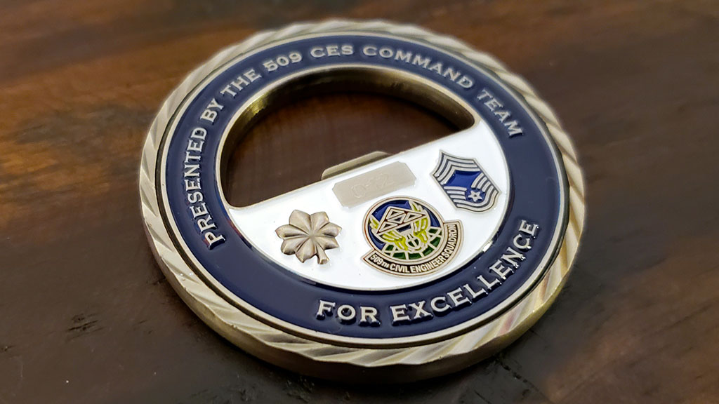 civil engineer challenge coin front