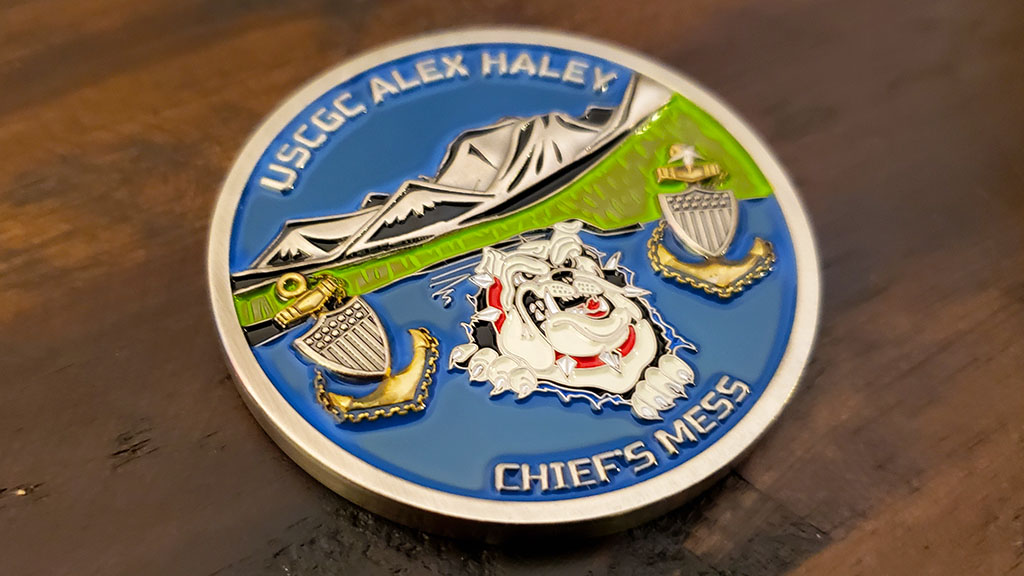 coast guard challenge coin front