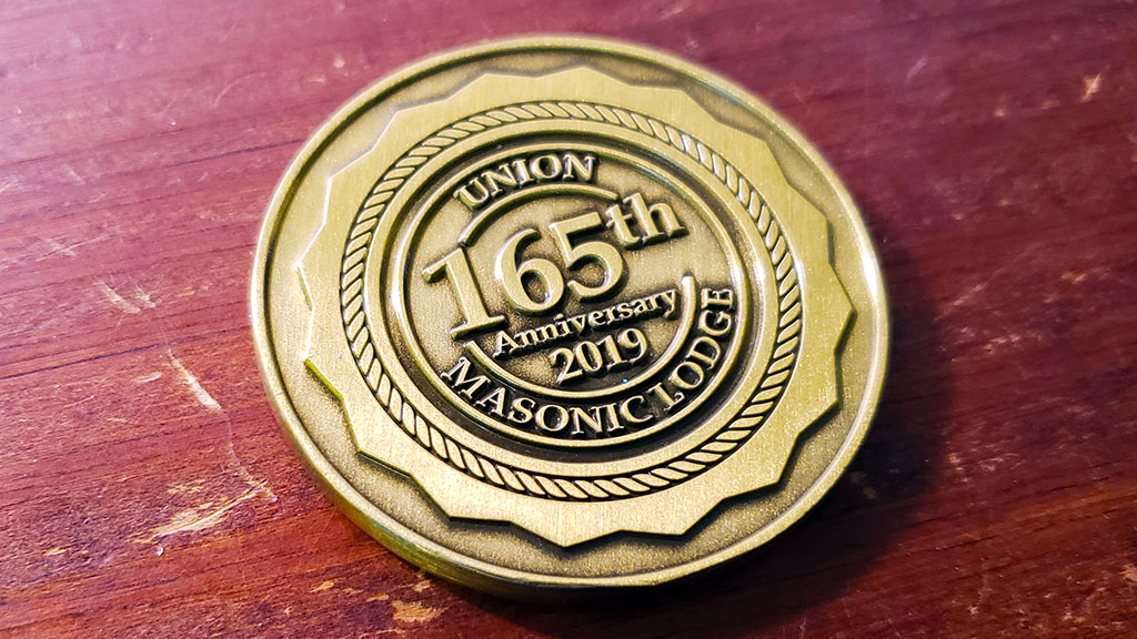 masonic lodge challenge coin back