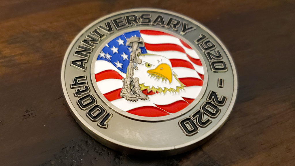 american legion challenge coin front