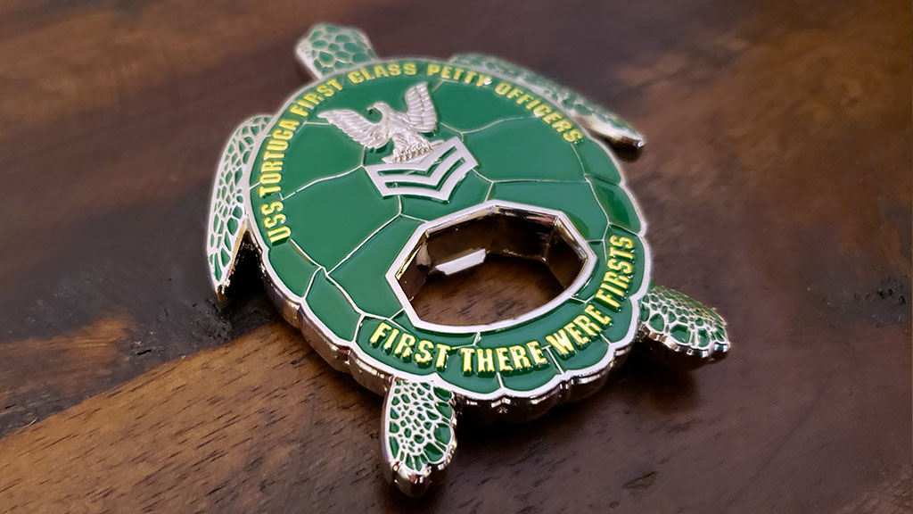uss tortuga challenge coin back