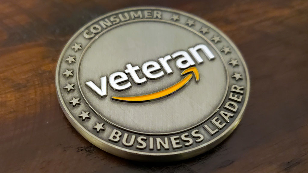 veteran business challenge coin front
