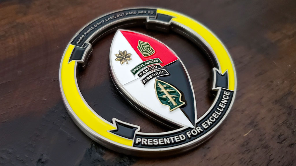 army ranger challenge coin back