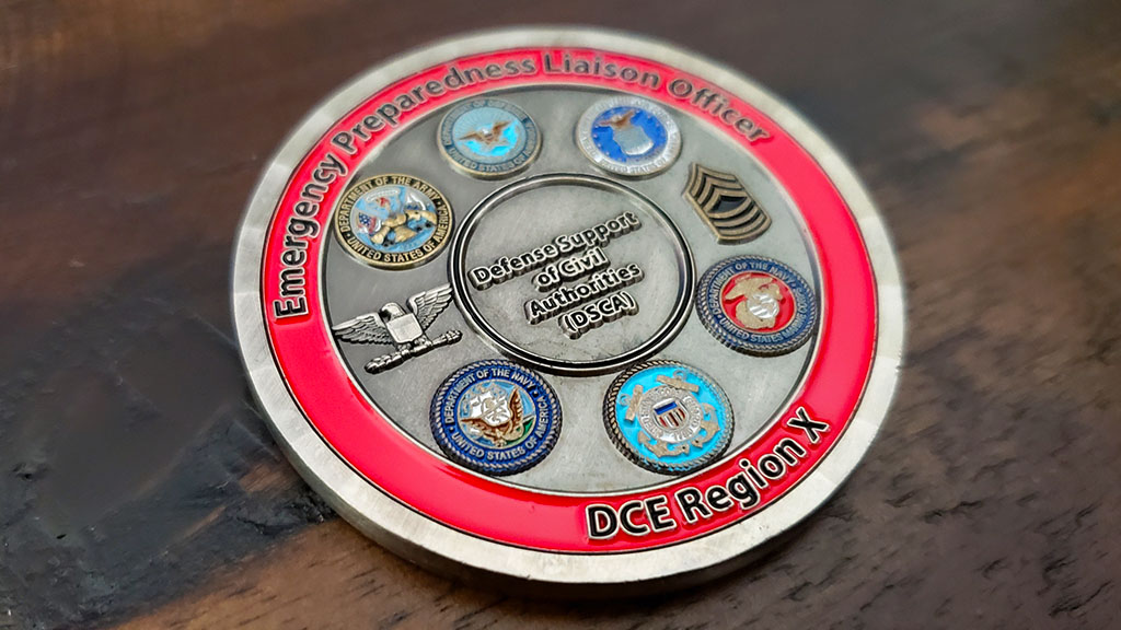 army reserve challenge coin back