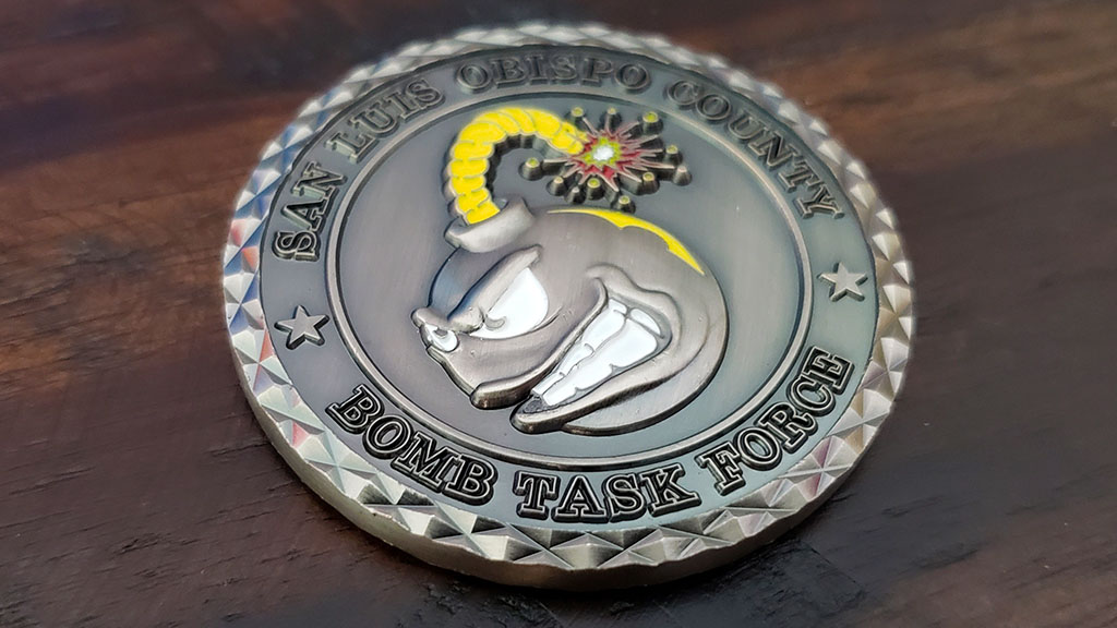 bomb task force coin front