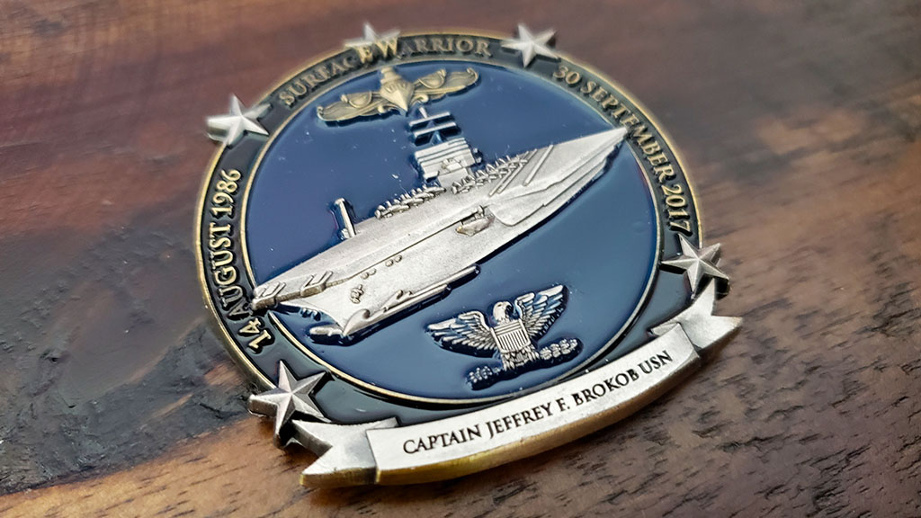 naval surface force coin front