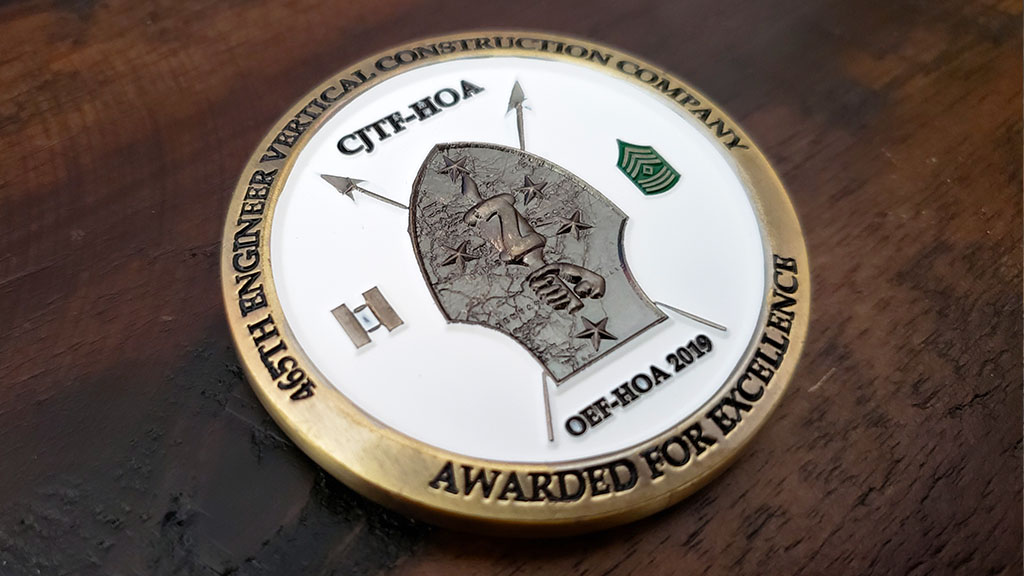 oef hoa challenge coin front