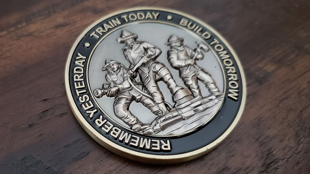 south kitsap firefighter coin back