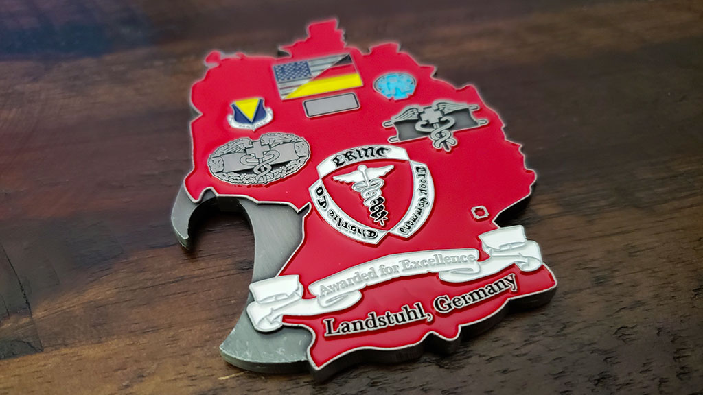 charlie company challenge coin back
