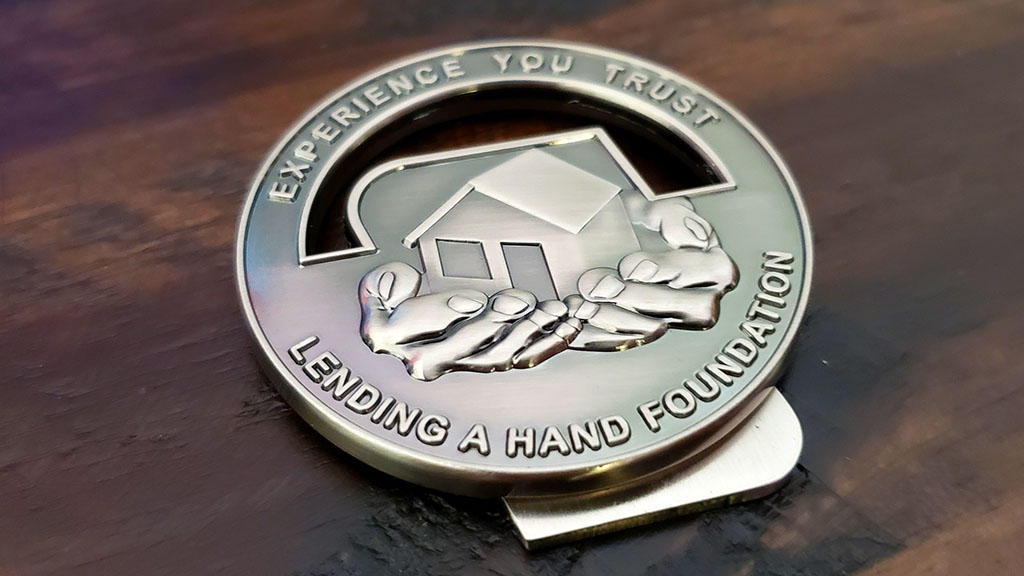 leaderone financial challenge coin back