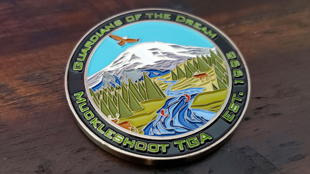 muckleshoot tribe challenge coin back