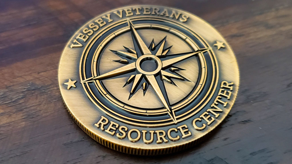 vessey veterans resource center coin front