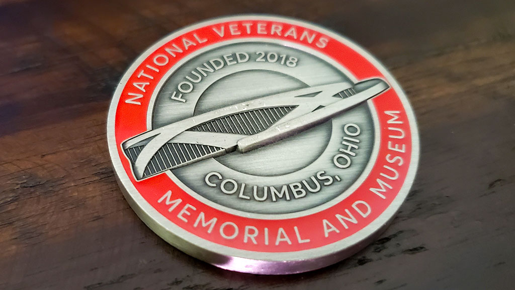 veterans museum challenge coin front