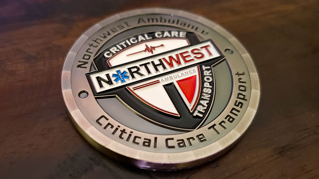 northwest ambulance challenge coin front
