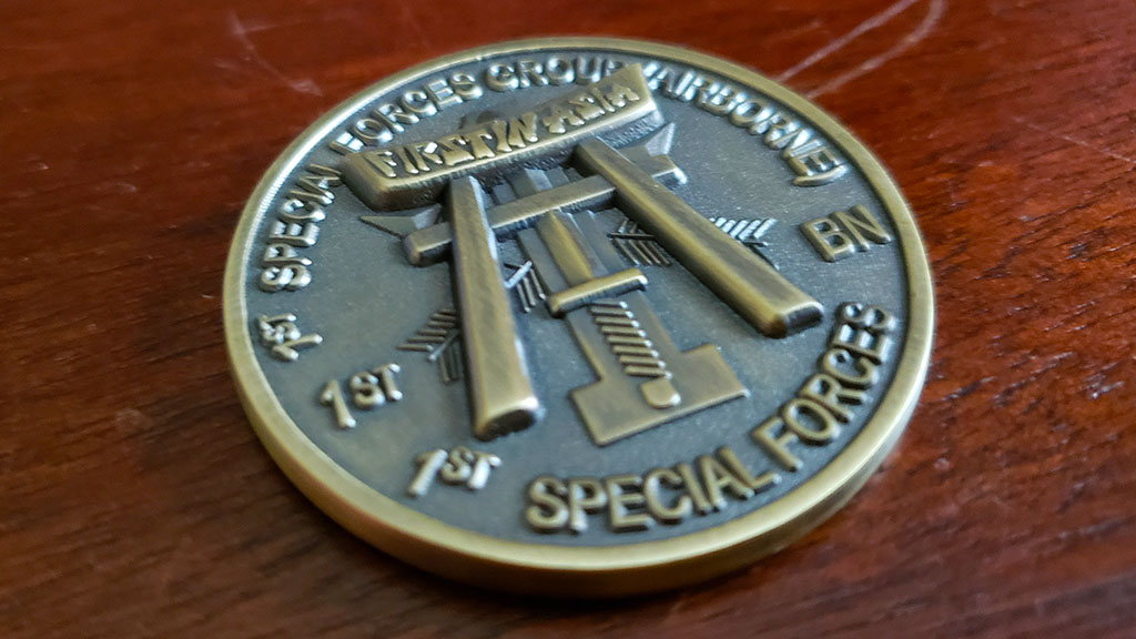 1st special forces group coin front