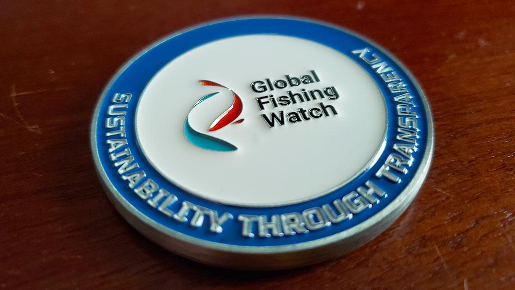 global fishing watch coin front