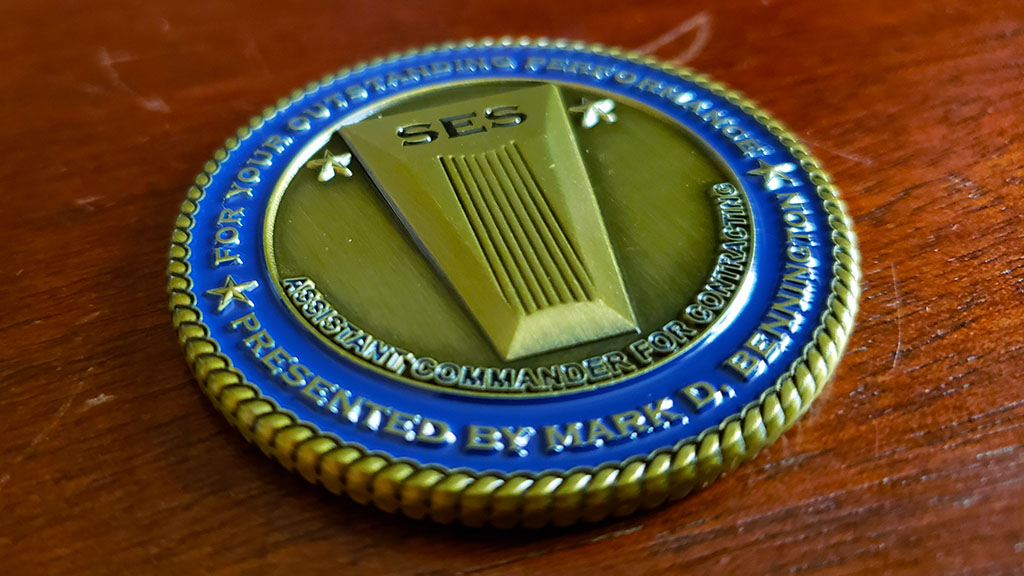 navsup ses challenge coin front