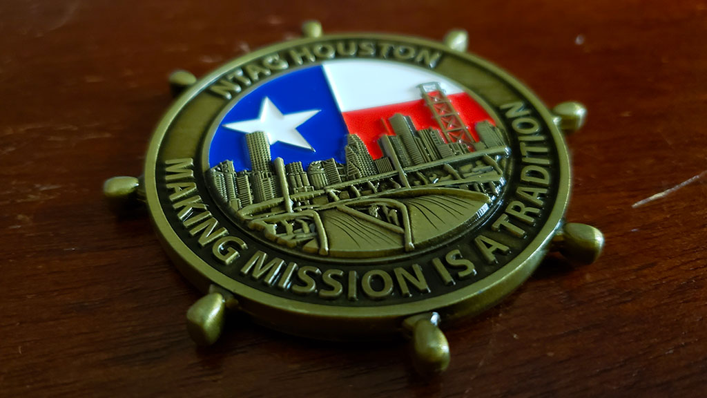 ntag houston challenge coin front