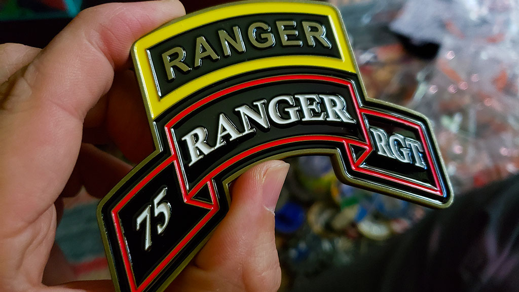 ranger excellence challenge coin front