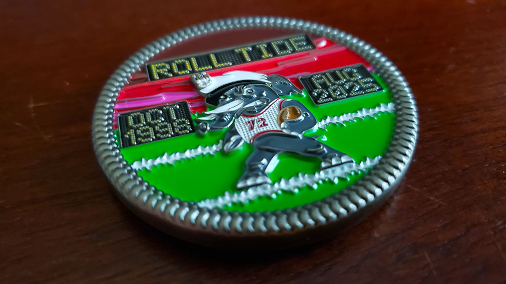 roll tide challenge coin front