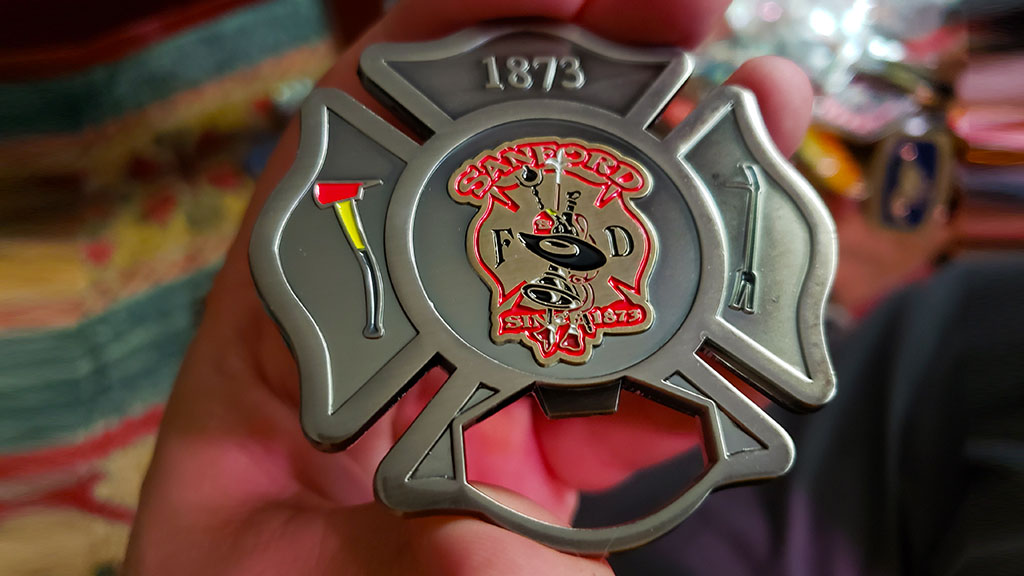 sanford fire department coin front
