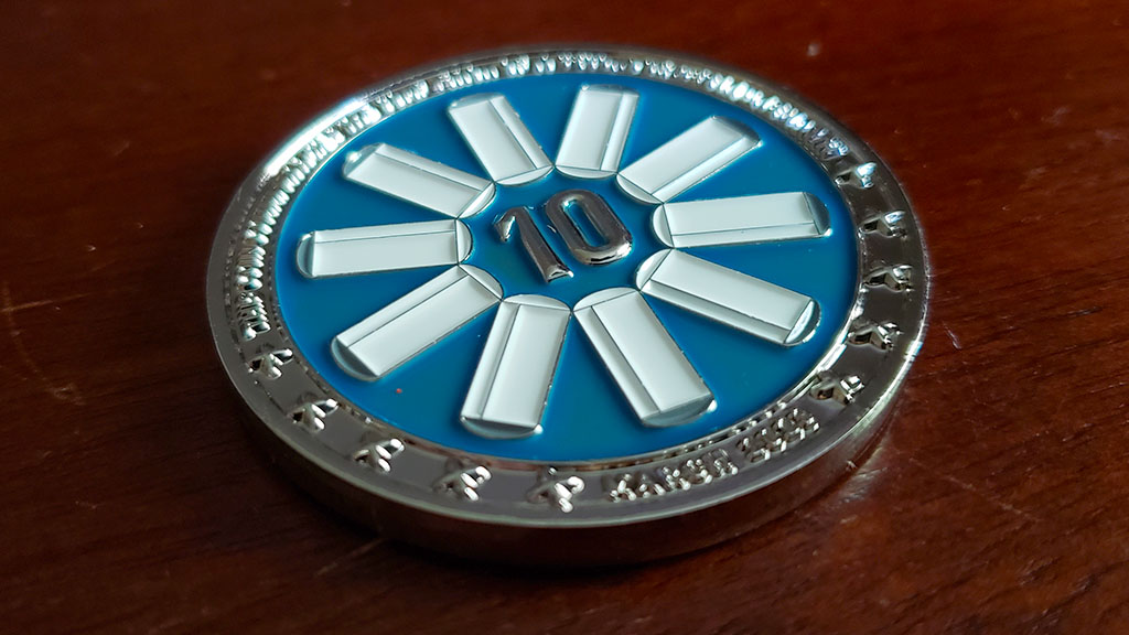 spacex starlink 10 coin back