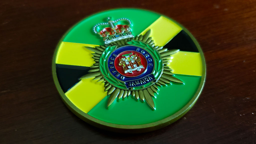 the jamaica regiment coin back