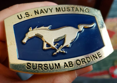US Navy Mustang Custom Buckle