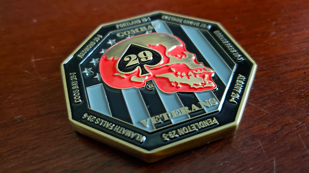 vets helping vets challenge coin front