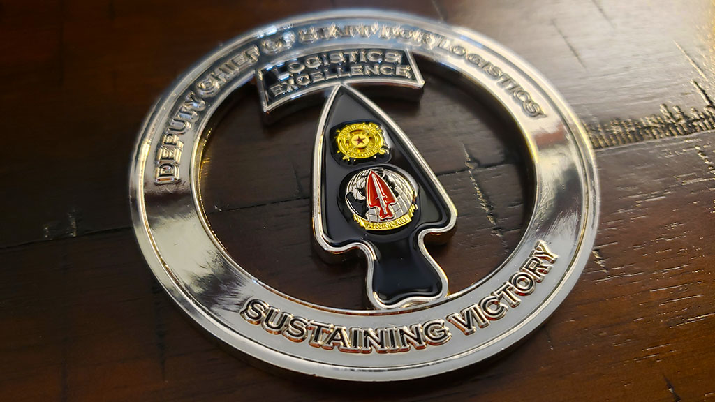 airborne logistics excellence coin front