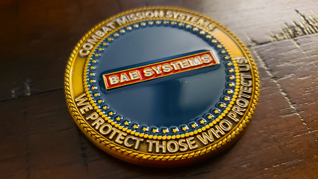 bae systems challenge coins back