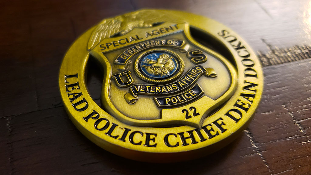 department of veterans affairs coin front