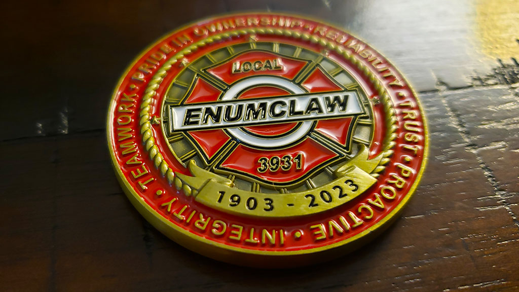 enumclaw fire challenge coin back