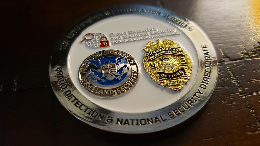 fdns challenge coin front