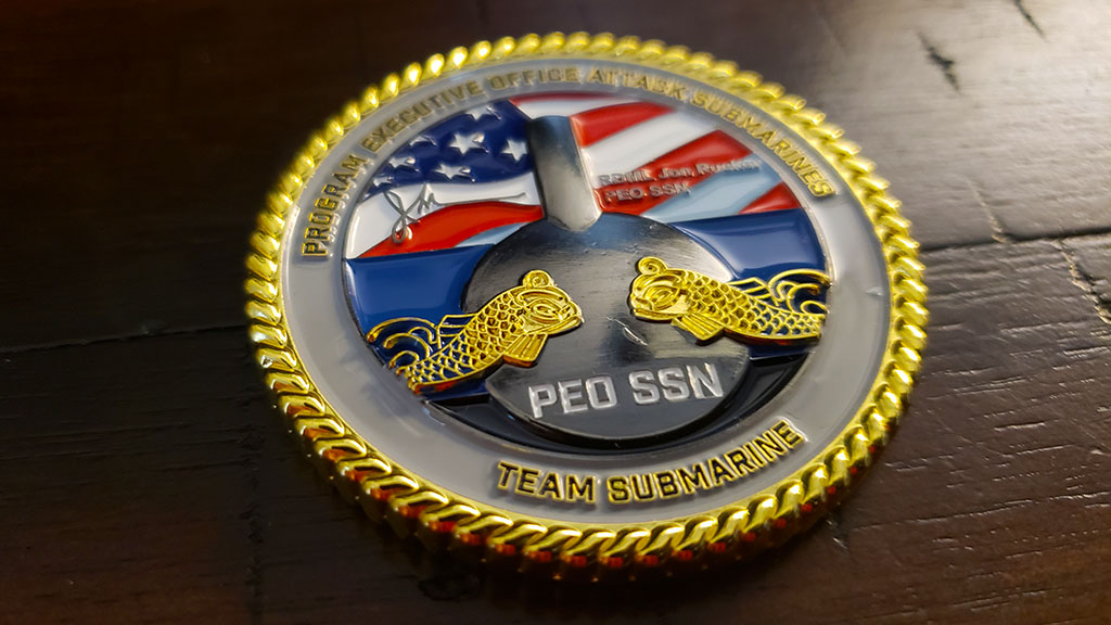 naval sea systems command coin back