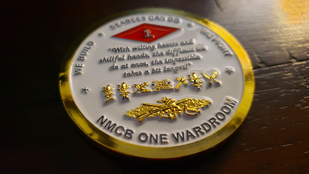 nmcb one wardroom coin back