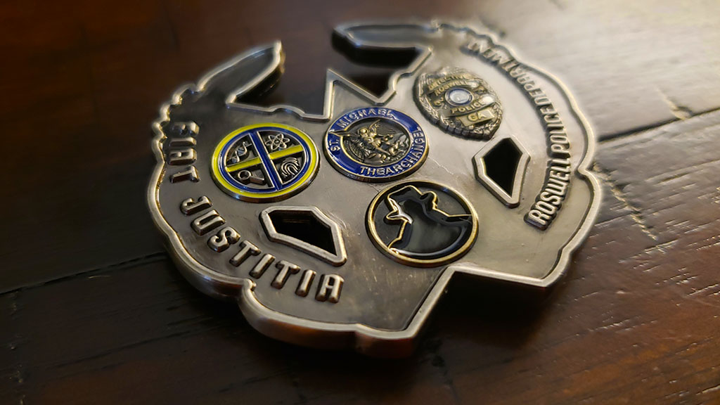 roswell police department coin back