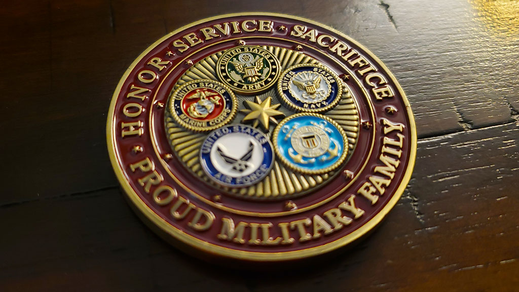 sta military sorority inc coin back