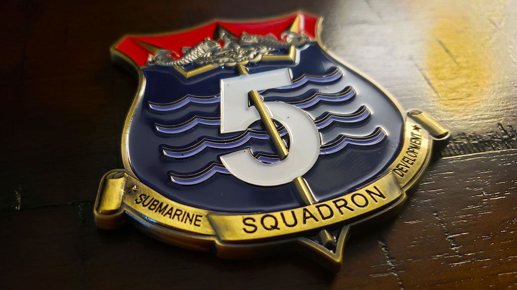 submarine development squadron 5 coin front
